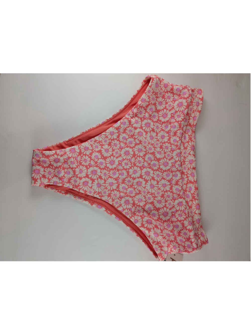 Raisins Coral & White Daisy Floral Bikini Bottoms S - Picture 2 of 9